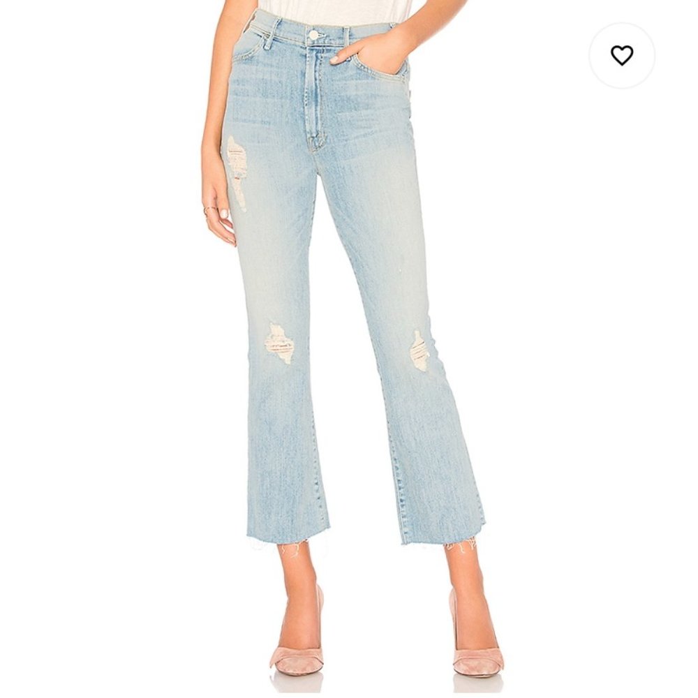 Mother the hustler ankle fray jeans